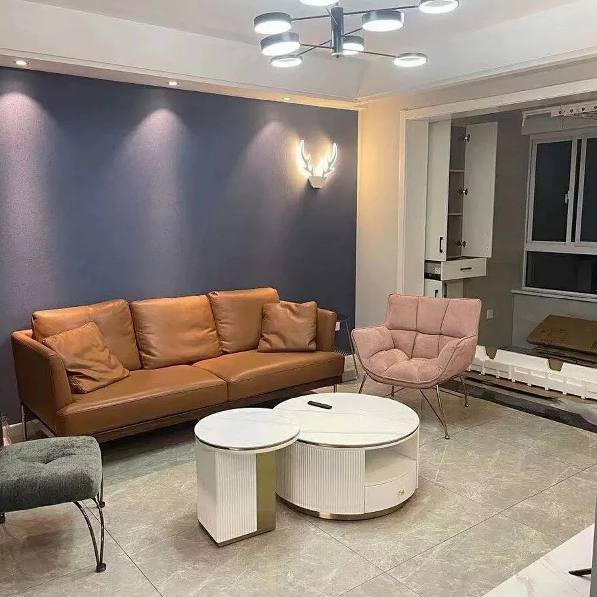 Modern Round Coffee Table Set