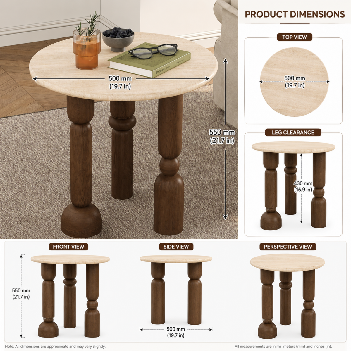 Harlow Round Side Table