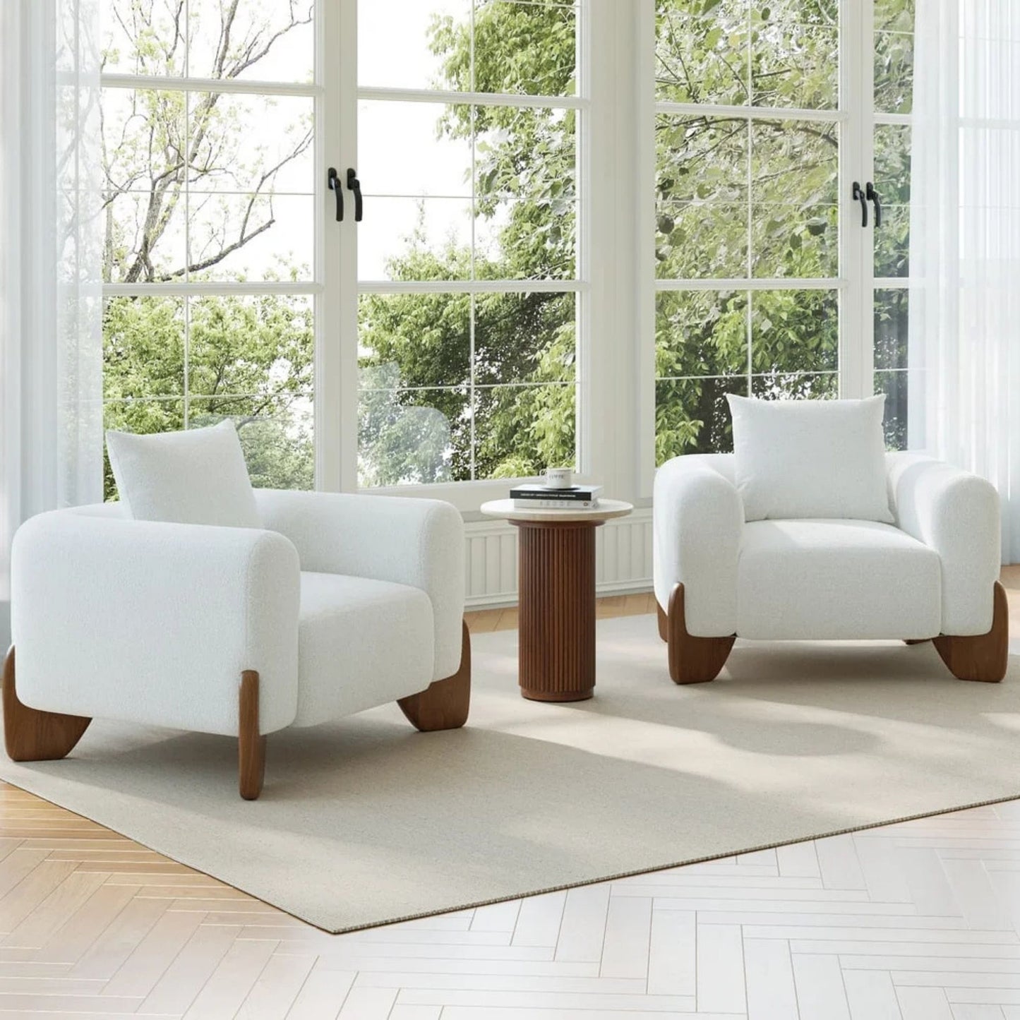 Modern Round Accent Side Table