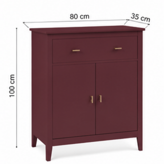 Bordeaux Luxe Accent Cabinet