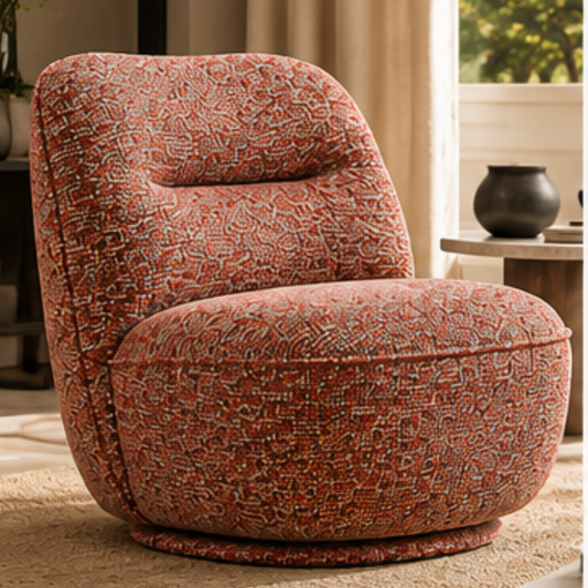 Cloud Bouclé Barrel Chair