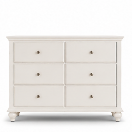 Ivory Haven 6-Drawer Dresser