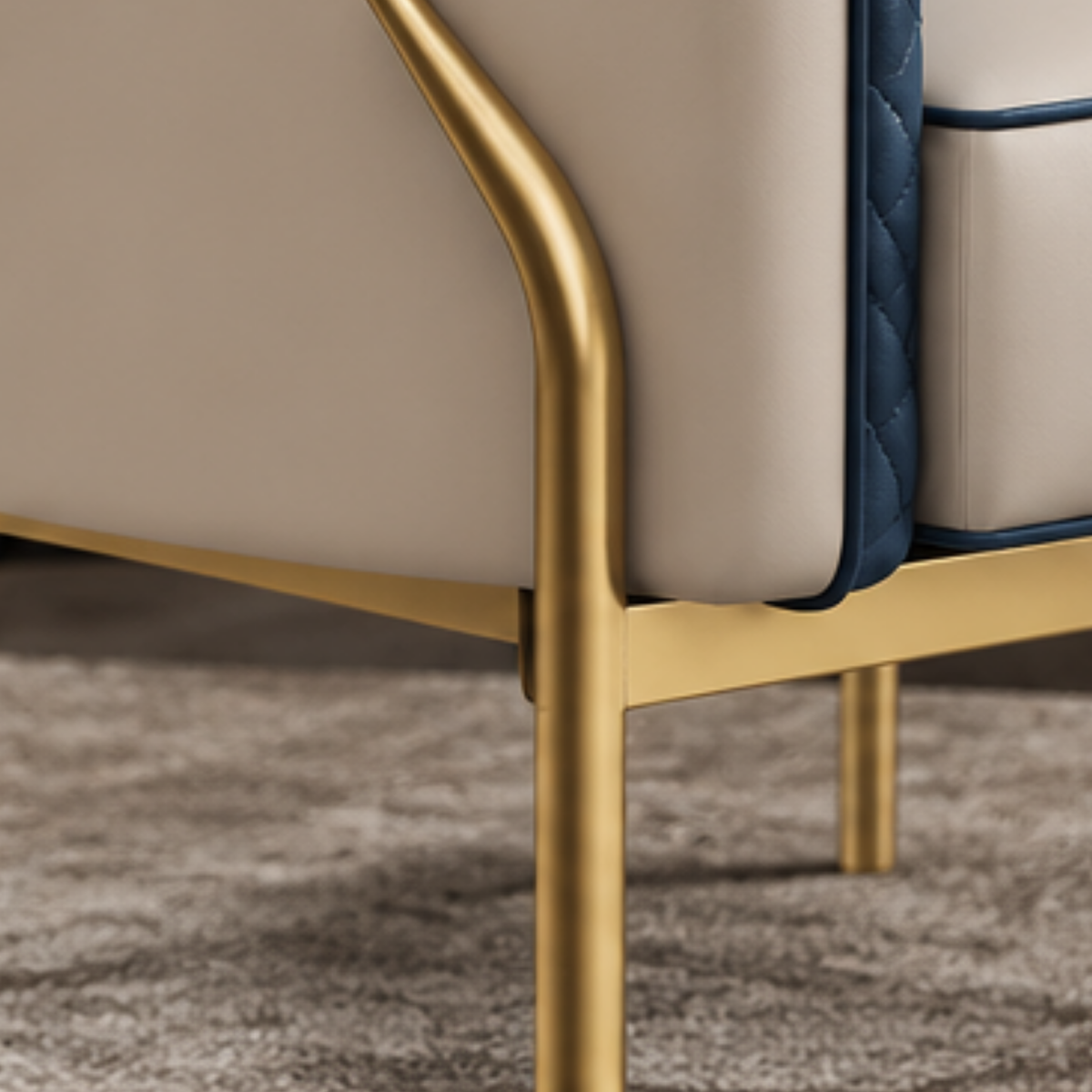 Aria Gold-Base Lounge Chair