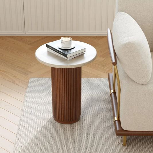 Modern Round Accent Side Table
