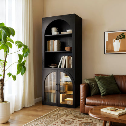 Modern Arched Display & Storage Cabinet