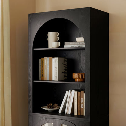 Modern Arched Display & Storage Cabinet