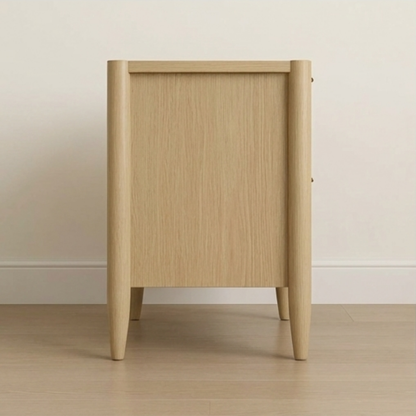 Scandinavian Oak 2-Drawer Nightstand