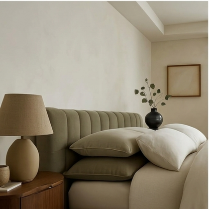 Modern Channel-Tufted Upholstered Bed