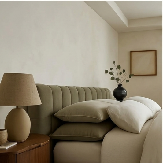 Modern Channel-Tufted Upholstered Bed