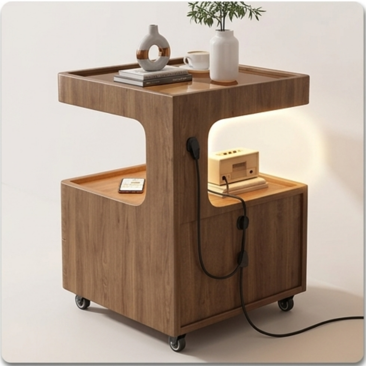 LumiNest Smart Bedside Table