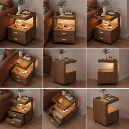LumiNest Smart Bedside Table