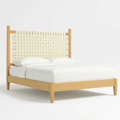 Modern Woven Wood Bed