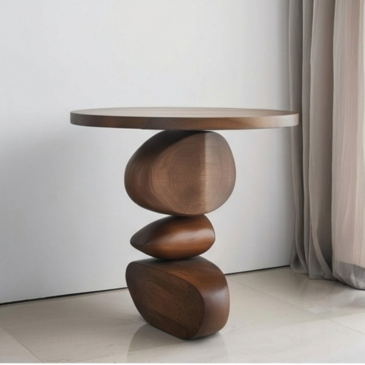 ZenStone Sculptural Side Table