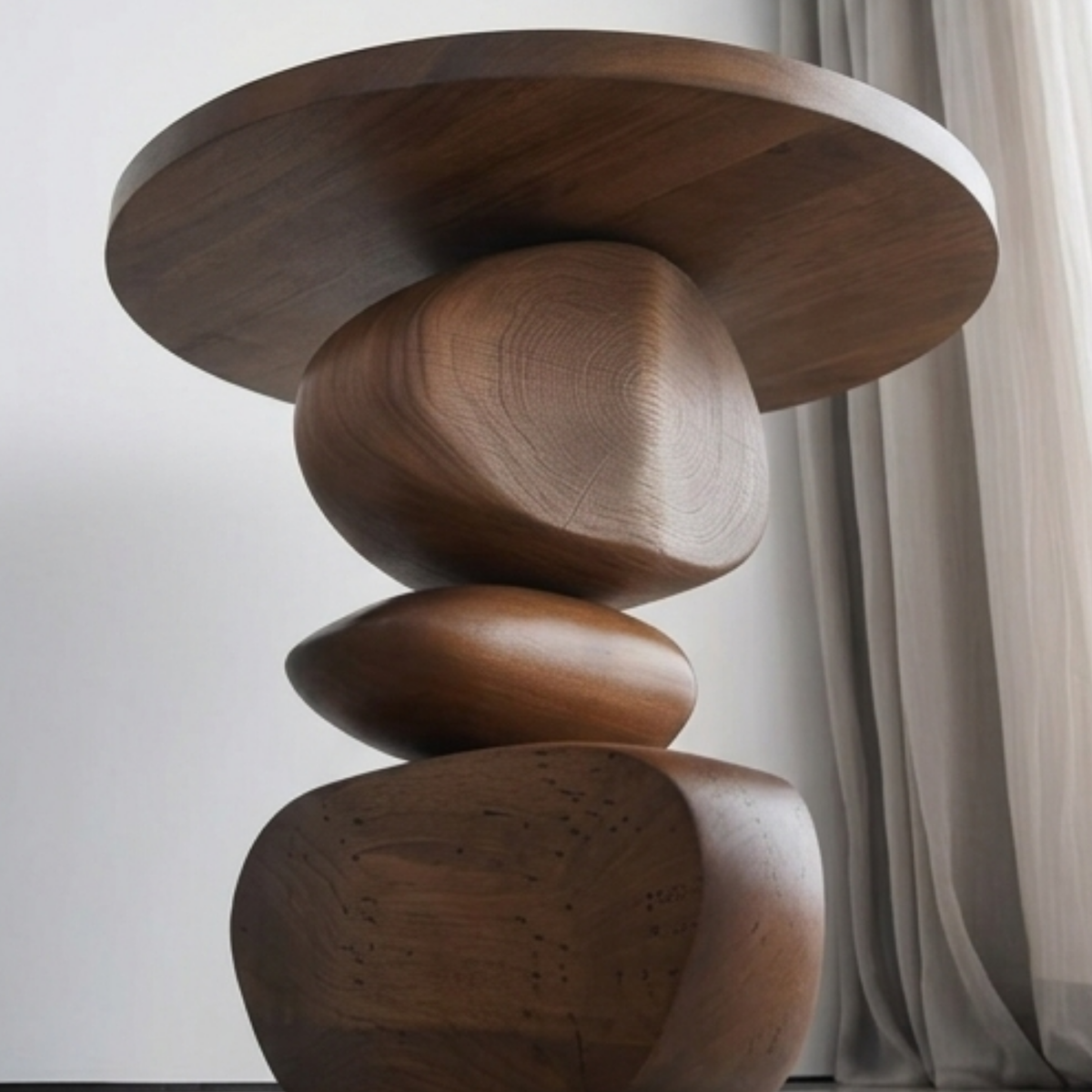 ZenStone Sculptural Side Table