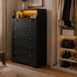 Midnight Haven 5-Drawer Chest with Display Shelf