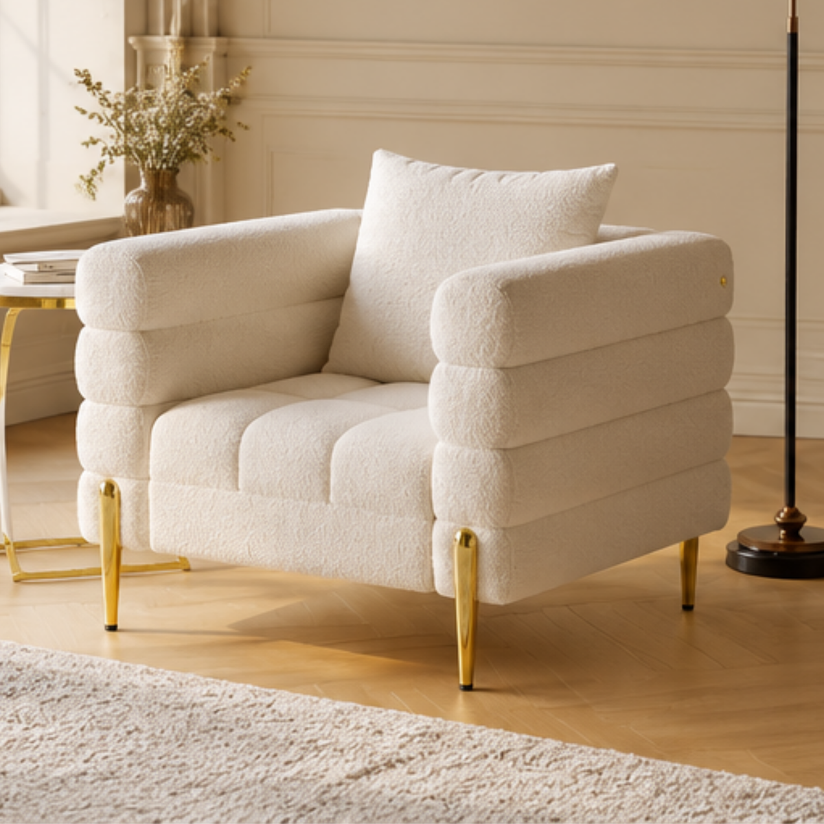 Midnight Quilted Dining Chair
