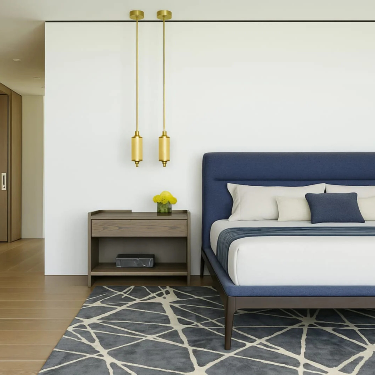 Modern Open Shelf Nightstand