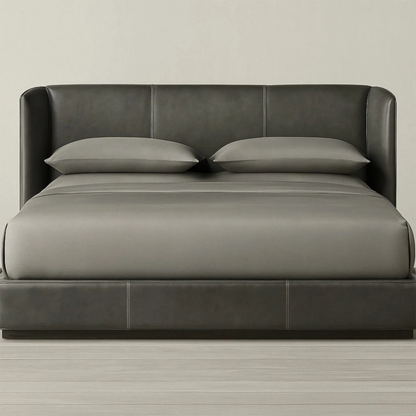 Modern Upholstered Wingback Bed