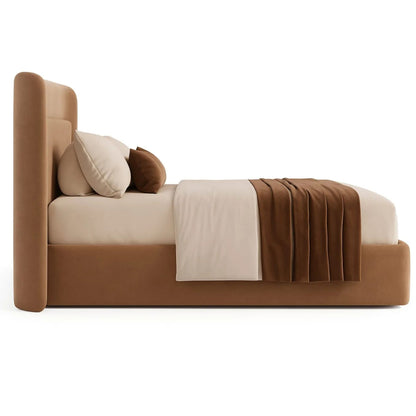 Contemporary Upholstered Platform Bed