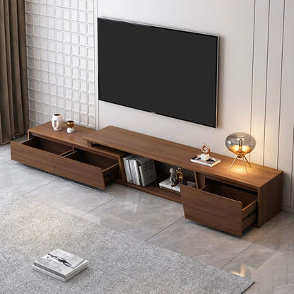 Modern Extendable TV Stand with Ample Storage