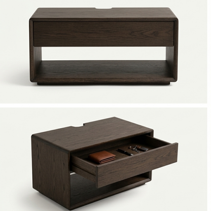 Modern Open Shelf Nightstand