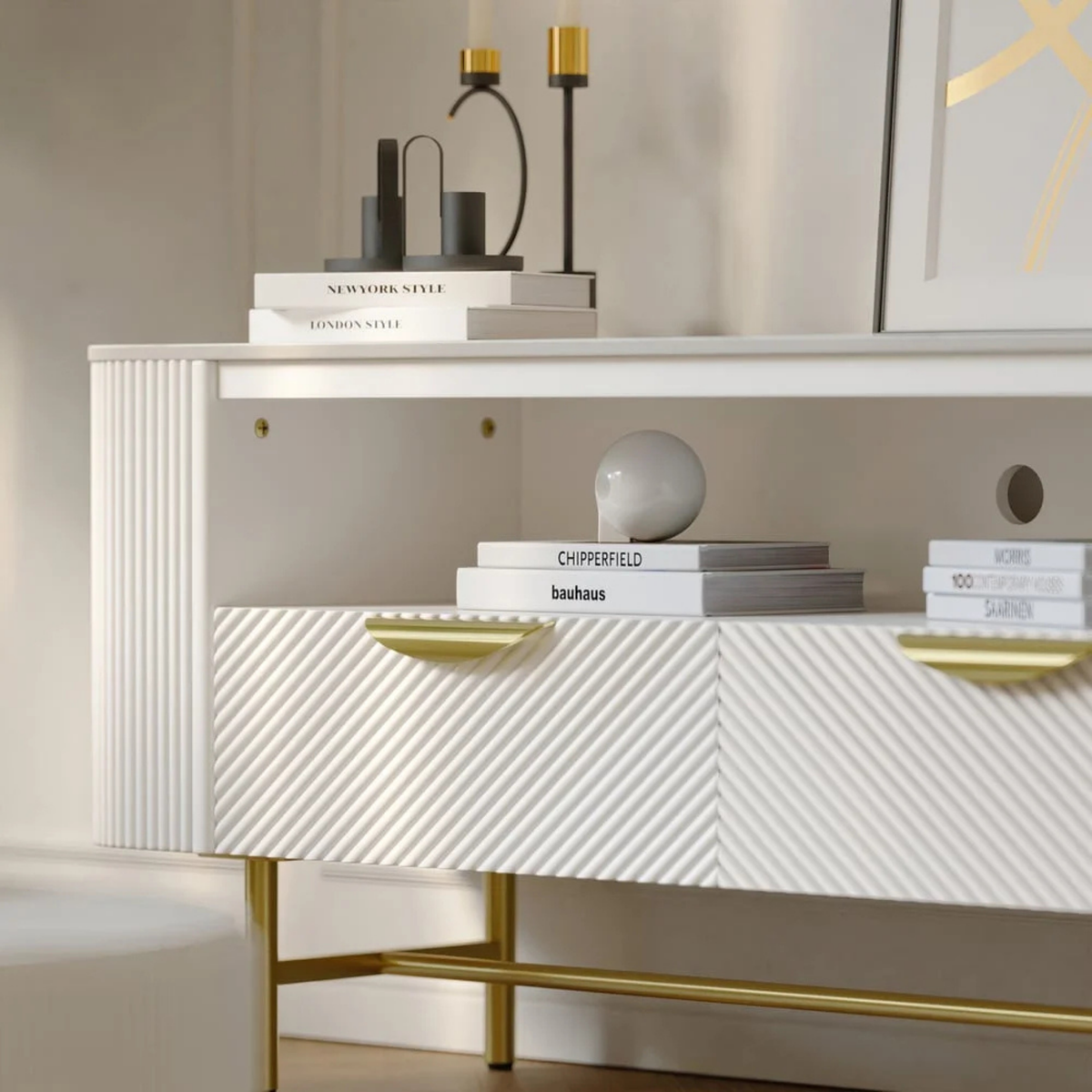 Aurora Fluted  Console