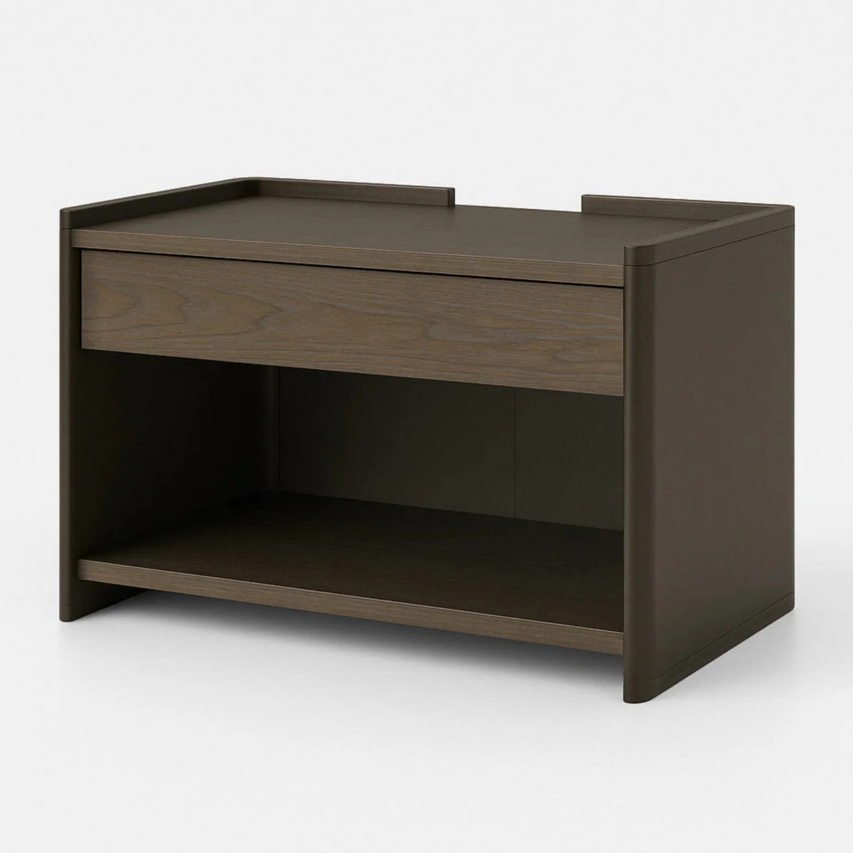 Modern Open Shelf Nightstand