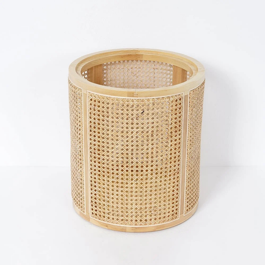 Luna Rattan Storage Side Table
