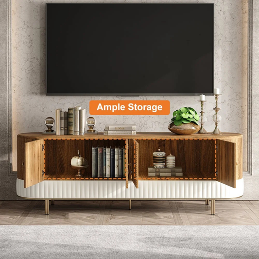 Aurora Curved TV Console