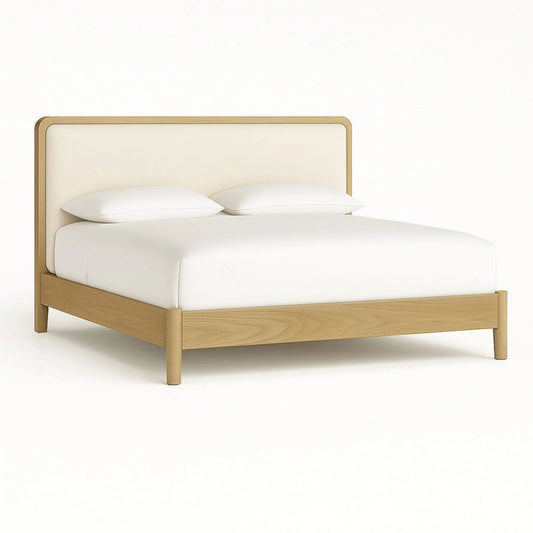 Modern Upholstered Panel Bed