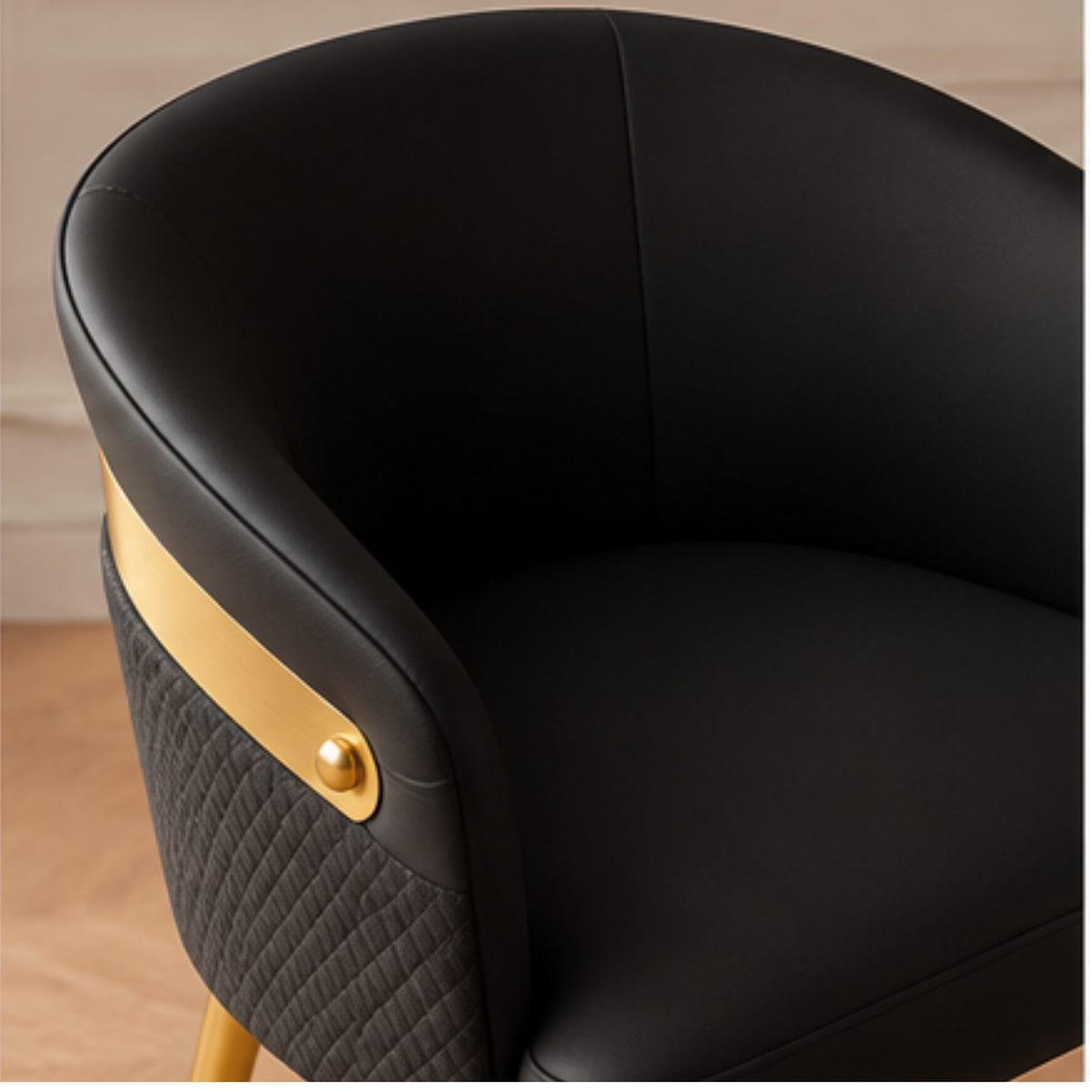 Velvet Wingback Lounge Chair