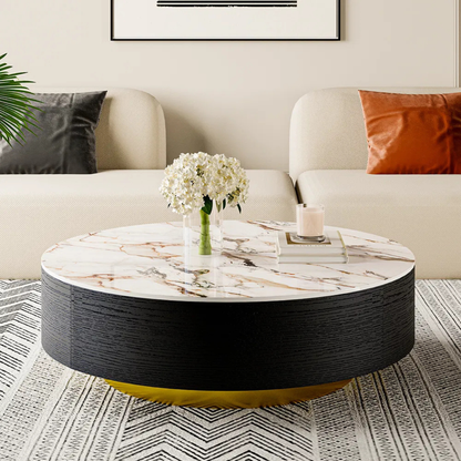 Modern Round Storage Coffee Table