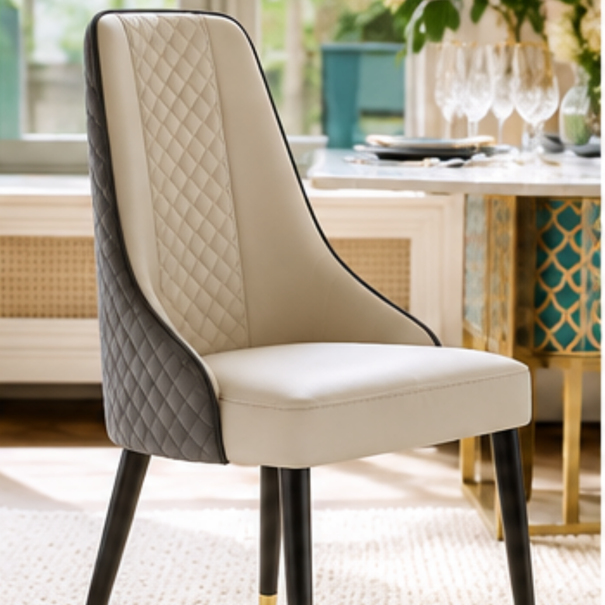 Onyx Gold Accent Chair