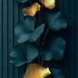 Midnight Ginkgo Luxe Wallpaper