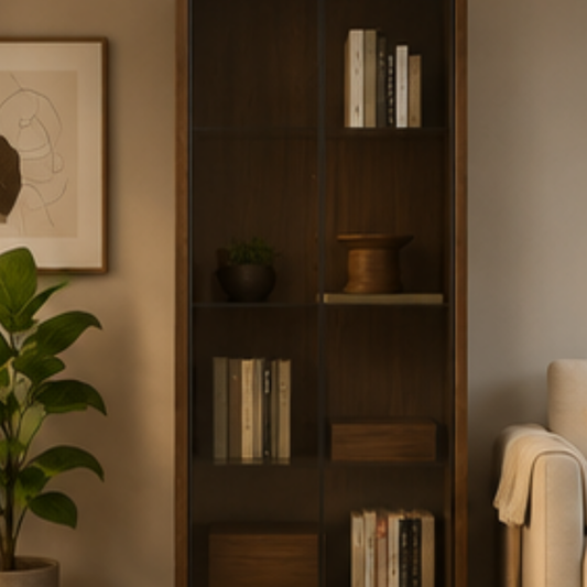 Aria Curved Glass Display Cabinet