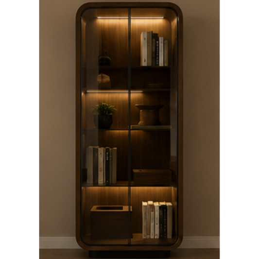Aria Curved Glass Display Cabinet