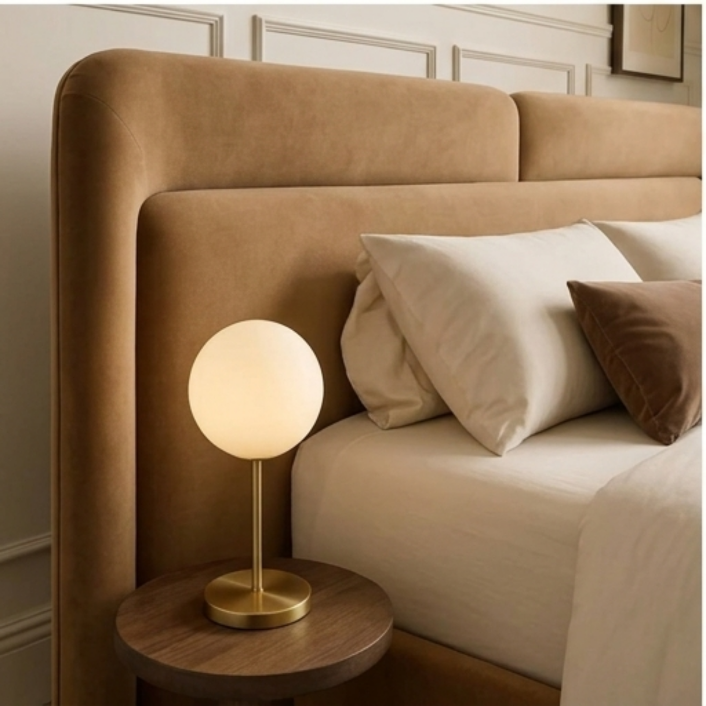 Contemporary Upholstered Platform Bed