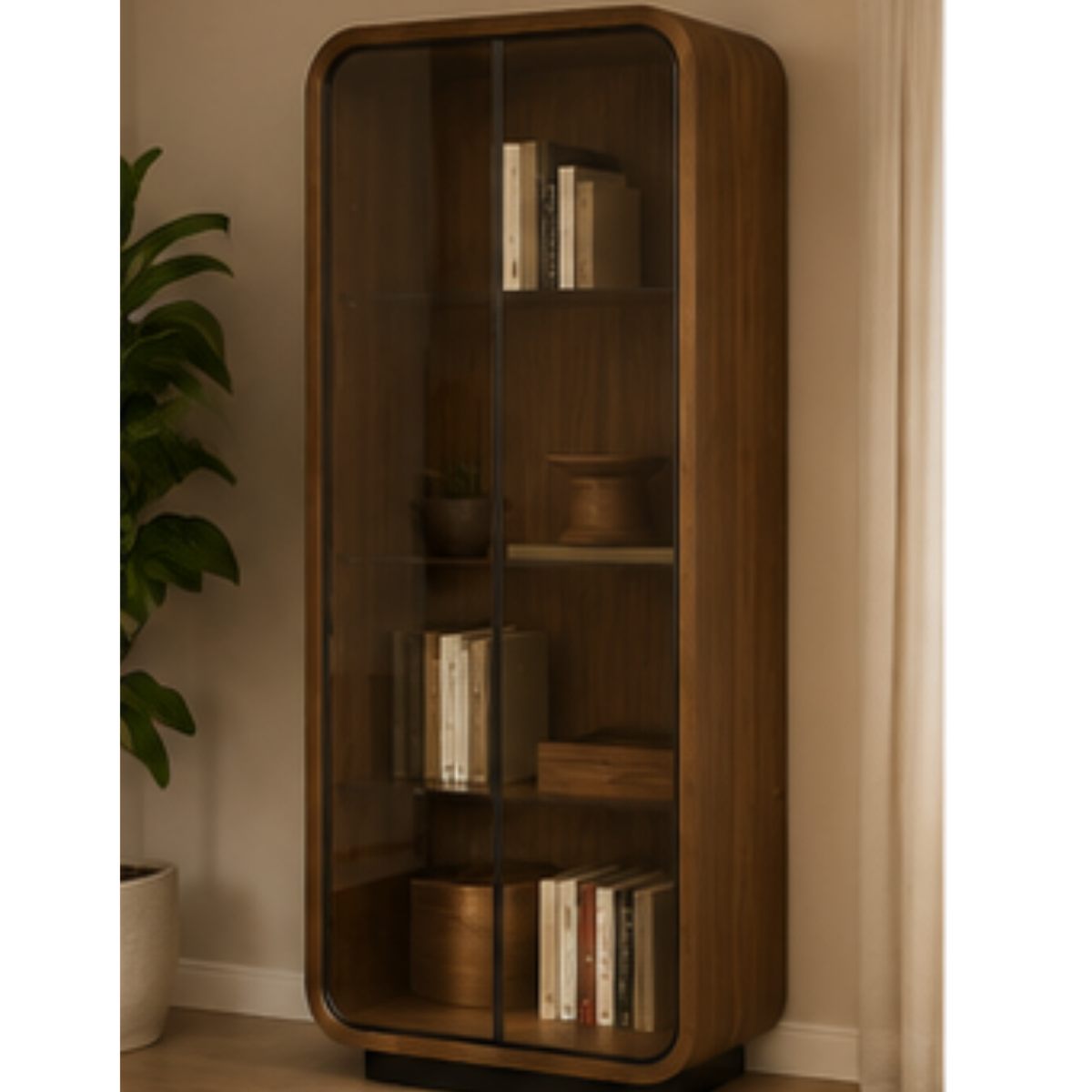 Aria Curved Glass Display Cabinet