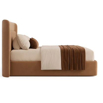 Contemporary Upholstered Platform Bed