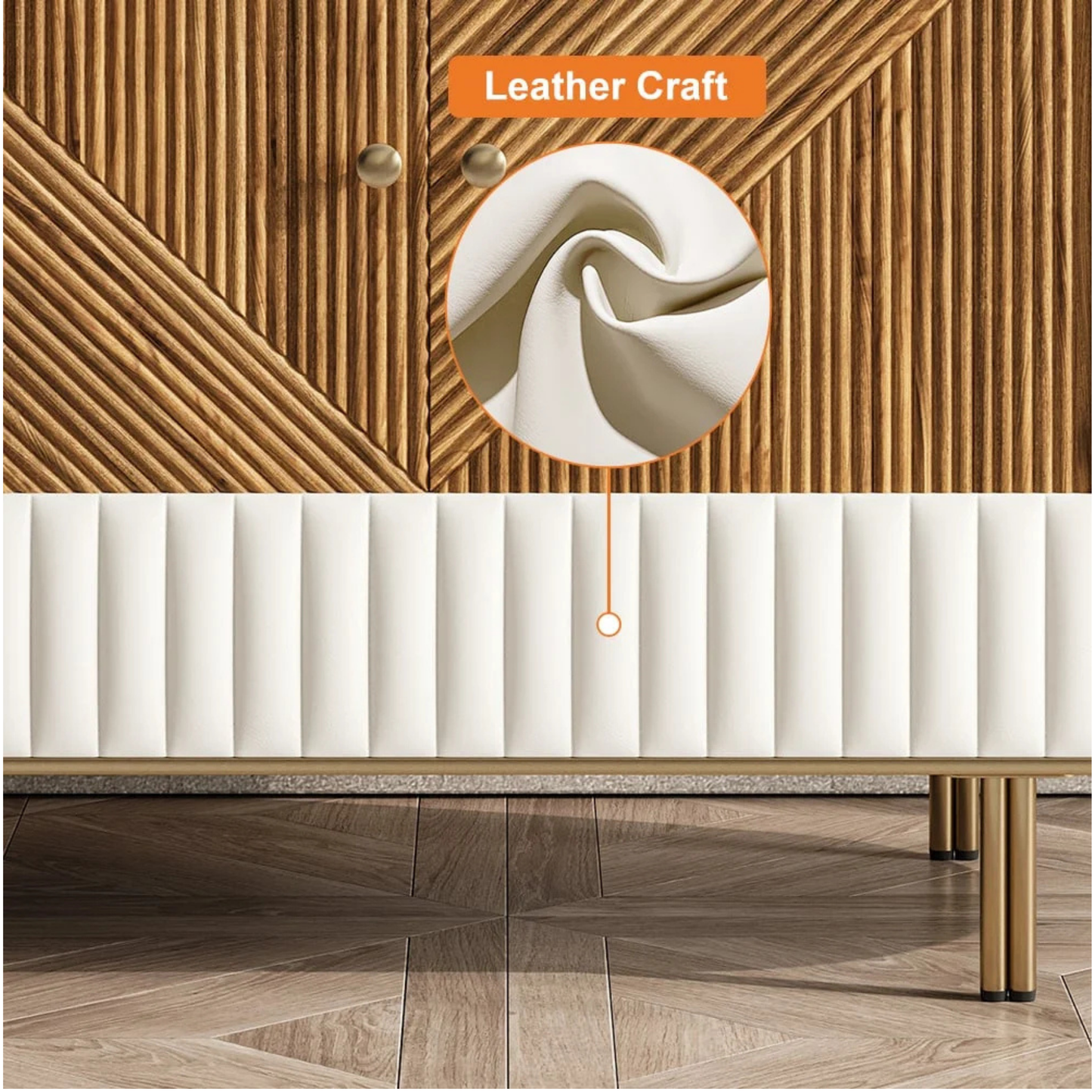 Aurora Curved TV Console