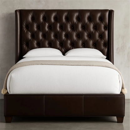 Classic Wingback Tufted Bed