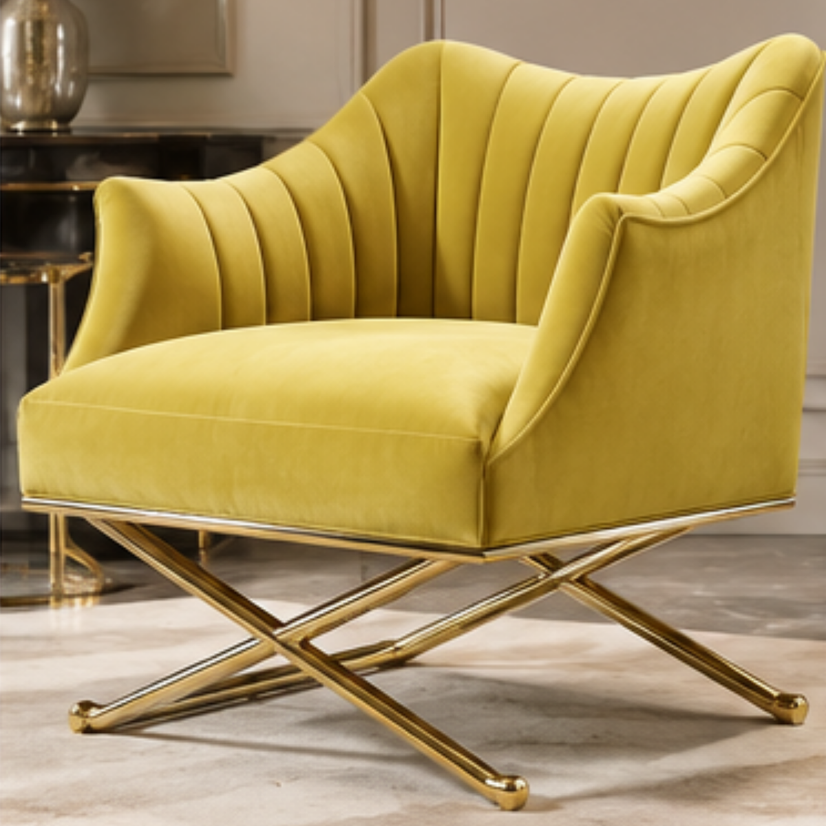 Aurelia Velvet Lounge Chair
