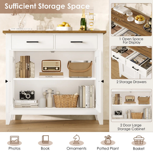 Hampton Farmhouse Storage Cabinet