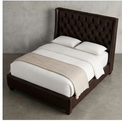 Classic Wingback Tufted Bed