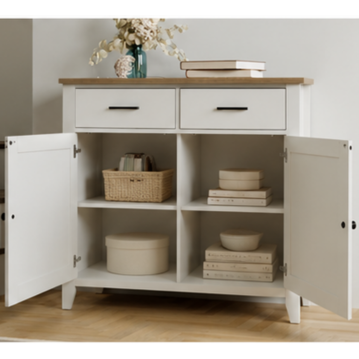 Hampton Farmhouse Storage Cabinet