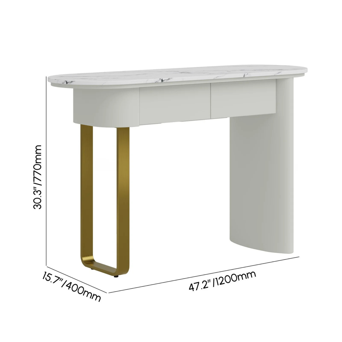 Luna Marble Console Table