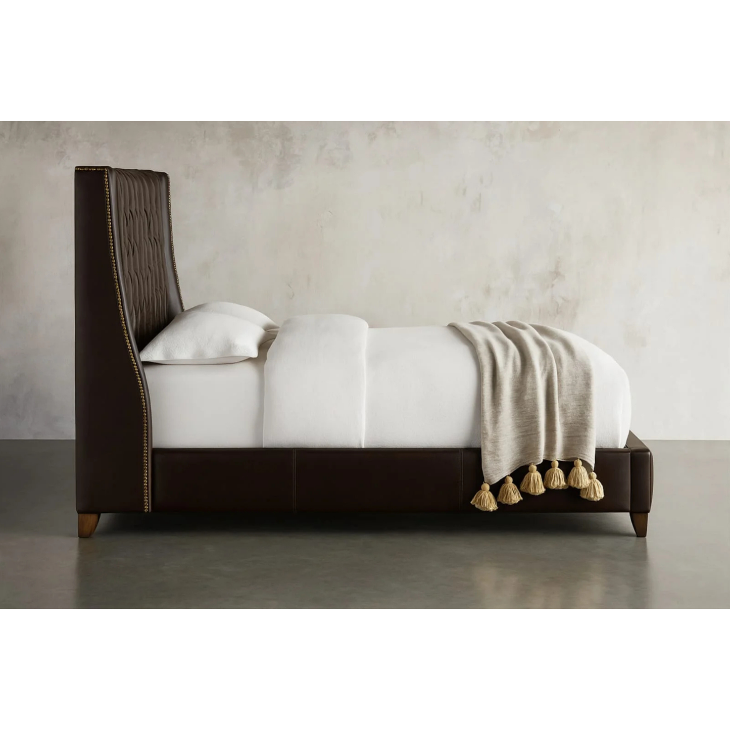 Classic Wingback Tufted Bed