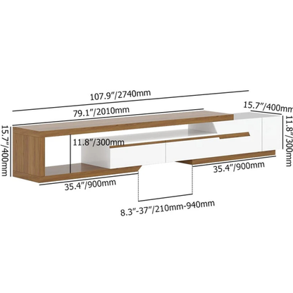 Modern TV Stand with Large Storage