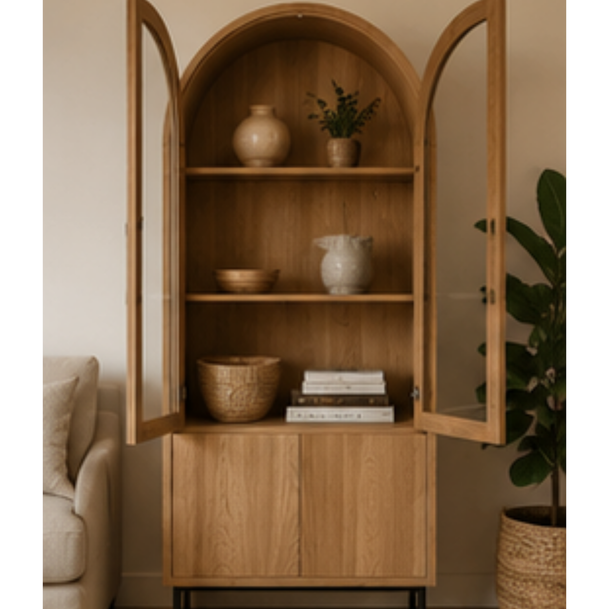 Arcadia Arched Display Cabinet