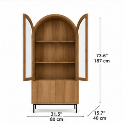 Arcadia Arched Display Cabinet